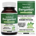 SoActive Bergamot: 2.5X יותר יעיל, איטלקית Citrus Bergamot Phytosome - קלינית בתוקף | משופרת עם Grape Seed Extractd Extractd Extract - תמיכה Cholesterol וניהול משקל (60 קפסולות)
