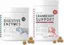 Enzymes ו Probiotics ו- Cranberry UTI תמיכה לכלבים - תמיכה טריקט בריא, עוזר Absorption תזונתית - טיפול בריא Urinary ותפקוד Bladder - 120 צ'יפס רך כל אחד