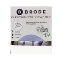 Brode Electrolyte ויטמין - Portable Zero-Sugar Electrolyte Tablets - for Sports, NightLife, Jet Lag, 5 Essential Electrolytes + 9 ויטמינים 100-Packets