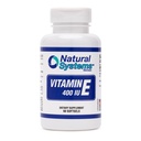 ויטמין E 60 Softgels 400 IU על ידי מערכות טבעיות - ויטמין E תוספי תמיכה במערכת החיסון - ויטמין E Softgels Skin Care - ויטמין טבעי E non-Sugar, non-Artificial Flavors או Preservatives