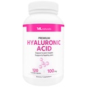 ML Naturals Premium Hyaluronic Acid 100 מ"ג 120 קפסולות ירקות, יום (4 חודשים אספקה), איכות Premium, NSF-Certified & cGMP-Compliant.