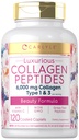 Karlyle Collagen עם ויטמין C | 6000 מ"ג | 120 Caplets | Multi Collagen Peptide Pills