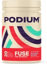 Podium Nutrition, Fuse Pre Workout אבקה, Blue Razz Slushie, 30 משרתים, Beta Alanine וקפאין לאנרגיה, Gluten Free, Soy Free, Milk