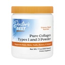 Doctor's Best Pure Collagen Types 1 & 3, מקדם שיער עור בריא וציפורים - עצם ותמיכה משותפת, 7.1 אוונס (Pack of 1)