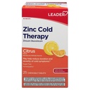 מנהיג Znc Cold Therapy Chewable Tablet, תוסף לא-Drowsy Homeopathic Zinc, מצמצם את משך ואת מספר התסמינים הקרים, Fast Acting Cold Remedy, Citrus Flavor, Sugar Free, 25 Count