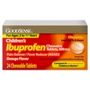 טבליות של GoodSense Children's Ibuprofen Chewable, 100 מ"ג, 24 Count, Pain Reliever ו- Fever מופחת (NSAID), מצמצם באופן זמני את Fever ו-Relieves Minor Aches וכאב