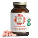 PURE SYNERGY Pure Radiance C - אורגני ויטמין C קפסולות | 100% מזון שלם, non-GMO, Camu Camu Camu עם תמיכה טבעית Immune & Collagen - 90 קפסולות