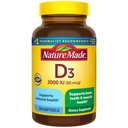 הטבע עשה ויטמין D3 2000 IU (50 mcg), ויטמין D עבור העצם, שיניים, שריר ותמיכה בריאות החיסון, 250 Softgels, 250 יום אספקה