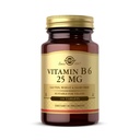 Solgar ויטמין B6 25 מ"ג, 100 טבליות - תמיכה אנרגיה metabolism, Heart Health & בריאות מערכת העצבים - B Complex תוסף - טבעוני, Gluten חינם, חלב, כשר - 100 משרתים