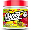 Ghost Gamer: Energy and Focus Support Formula - 40 משרתים, Sour Patch Kids Redberry - Nootropics & Natural Caffeine for Attention, Accuracy & Reaction Time - טבעוני, Gluten-FreeFree