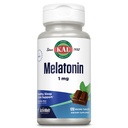 KAL Melatonin 1 מ"ג Sleep Aid, תוסף מלטונין תומך להרגעה מרגיעה ומחזור שינה בריא, Fast Disting ActivMelts, שוקולד טבעי Mint Flavor, Vegetarian, 120 משרת, 120 Micro Tabs