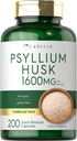Carlyle Psyllium Husk כמוסות 1600 מ"ג | 200 Count | High Potency סיבים להורדה