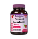 BlueBonnet Nutrition Earth Sweet Melatonin 10 מ"ג מהיר דיספתור הקלה לילה ותמיכה בשינה מנוחה - Sleep Aid - Gluten-Free, Vegan - Raspberry Flavor - 60 טבליות Chewable