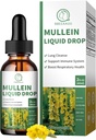 (2 Pack) מולליין טיפות עבור Lungs, 16-in-1 מולליין עלץ 800MG עבור Lung ניקויse, הנשימה, חסינות, עם Quercetin, Marshmallow, Black Cumin Seed, Elderberry, non-GMO, 2 Fl Oz Oz Oz, 2 Fl Oz Oz