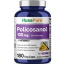 NusaPure Policosanol 100mg 180 Veggie כמוסות (Vegan, non-GMO)