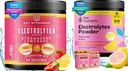 KEY NUTRIENTS Electrolytes & Multivitamin hydrotion אבקת Bundle - גוסי סטרוברי לימונדה & Fresh Pink Lemonade אלקטרוליטה אבקות (90 משרתות כל אחד) - ללא סוכר, Keto-Friendly, No Caloriesly, No Calorieslyte