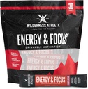 Wilderness Athlete - אנרגיה & Focus | אנרגיה Booster עבור נשים וגברים - משקאות אנרגיה לערבב עם קפאין טבעי - דל פחמימות, אפס משקאות אנרגיה אבקת - 30 מנות אנרגיה (צ'רי)