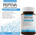Peptiva Daily Digestive Enzymes, Full-Spectrum, Daily Digestive Health, תומך ב-Break-Down of Foods & Post-Meal Digestion, 30ct