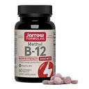 Jarrow Formulas Methyl B-12 5000 mcg - 60 טבליות Chewable, Cherry - ביואקטיבי ויטמין B12 - תומך ייצור אנרגיה, בריאות המוח ומטבוליזם - Gluten Free - 60 משרתות