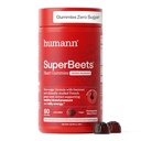 ManN SuperBeets Heart Gummies - Beet Gummy עם תמיכה באנרגיה, Grape Seed Extractd Extractd Extractd אבקת Beetroot, סוכר חינם - Pomegranate ברי פלפור, 60 הרוזן