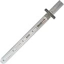 כללי כלים 300/1 6-Inch Flex Precision Stainless Steel Ruler, Chrome