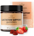HerBAMAMA Lactation Support Gummies - Herbal Band for Mother's Breast Milkflow Support - טבעוני, non-GMO Breastfeeding תוסף לנשים - 60 Pectin-based Strawberry-Flavored Chews
