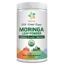 מורשה אורגני Moringa Leaf אבקת-1Lb. USDA מוסמך אורגני. 100% טהור ומקורי. באופן טבעי מגביר את האנרגיה, המטבוליזם והאינטימיות. Raw Green Whole Superfood No GMO, Gluten Free
