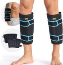 SuzziPad 360° Cold Pack for Calf, Shin, Arm & Elbow - Ice Wrap with Dual-Cover Design, Fits ו-Leakהוכחה & Reusable Cold Compress for Post-Workout Recovery (2 Packs), Black Black Black Black Black-Cover Design, Fitable Velcros, Leakהוכחה ו-Reusable Cold Compress for Post-Workout Recovery (2 Packs)