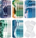 120 Pcs בד Adhesive Bandages Bulk Assorted Shapes and Patterns Small Colorful Pretty הבד Bandages with non Stick Pad 3 x 1 Inch for Cuts Wound Scrapes Women (Vintage)