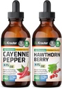 BIO KRAUTER Cayennecture 4 Fl. Oz. & Holhorn Berry Tincture 4 Fl. Oz.