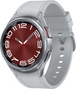 SAMSUNG Galaxy Watch 6 Classic 43mm Bluetooth Smartwatch, רוטינג Bezel, Fitness Tracker, Personalized HR Zones, Advanced Sleep Coaching, Heart Monitor, BIA Sensor, Health Insights, US Silver Version