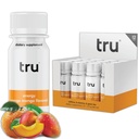 Tru Energy Shot, תוספת כוח משקה עם קפאין טבעי, תה ירוק, ויטמין B3, B6 & ויטמין B12, Zero Sugar & Calories, Keto, טבעוני, Gluten Free, Orange מנגו, 2 FL OZ בקבוקים, 12 Pack