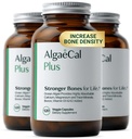 ALGAECAL אורגני Red Algae Calcium תוסף עבור העצמות וכוח, ויטמין K2 MK7 (100mg), ויטמין D3 (1600 IU), Magnesium (350 מ"ג) ו- Trace מינרלים, קל ל-Swallow, 120 Veggie Caps