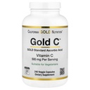 California Gold Nutrition C USP כיתה ויטמין C תוסף - Immune Support & Seasonal Wellness - Vegetarian Friendly - Gluten Free, non-GMO - 500 מ"ג - 240 קפסולות Veggie