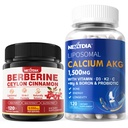 ברברין תוסף 1500mg + Liposomal Calcium AKG תוסף 1500 מ"ג