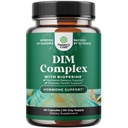 תוסף DIM טהור לגברים עם bioperine - DIM Estrogen Blocker עבור גברים עבור הורמון איזון Prostate בריאות - Diindolylmethane טסטוסטרון מורכב עם ברוקולי פלורס - 60 קפסולות