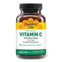 המדינה חיים ויטמין C 1000 מ"ג עם Rose HIPS - Time Release Immune Support Supplement - Antioxidant Protection - טבעוני, Gluten-Free, Preservative-Free - 90 טבליות