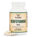 Benfotiamine 300 מ"ג המשרתים (המפלגה השלישית נבדקה, 120 קפסולות, 150mg Per Cap) Non-GMO, כדי Boost Thiamine B1 רמות (יותר בלתי ניתנות לתיאור מאשר Thiamine, Fat Soluble) על ידי Double Wood