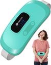 CooCo Portable Heating Pad for period Cramps, Cordless Waist Belt for Menstrual Cramp הקלה, 3S Fast Heat Pad עם 4 רמות חום ו 4 מצבי ויברציה, מתנות לנשים, ירוק