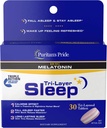 האותיות הקטנות של Puritan's Pride Tri-Layered Sleep Tablet