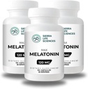 120 מ"ג High Dosage מלטונין מקס בקפסולות Easy-to-Swallow - 30 משרתים (Pack of 3)