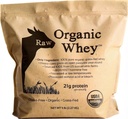 Raw Organic Whey חלבון אבקת, Grass פד, Happy Healthy Cows, Undenatured, הורמון חינם, non-GMO, Gluten Free, Unflavorated חלבונים, 5LB