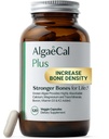 ALGAECAL אורגני Red Algae Calcium תוסף עבור העצמות, ויטמין K2 MK7 (100mg), ויטמין D3 (1600 IU), Magnesium (350 מ"ג) ו- Trace מינרליםs & Power, Easy to Swallow, 120 Veggie Caps Caps