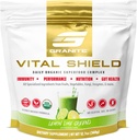 Granite Nutrition Vital Shield - USDA אורגני Superfood ירוק עם Mushrooms & Tart Cherry - תומך אנרגיה, Immune Function & Digestive בריאות - לימון Lime Flavor (30 משרתים)