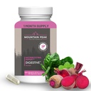 Mountain Peak Nutritionals Digestive Enzymes & Probiotics for Gut Health & Bloating Relief - Advanced Digest תוסף W/ 12-Strain Probiotic ו Betaine HCl (90 קפסולות צמחוניות)
