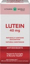ויטמין World Lutein 40mg 60 מ"ג מהיר לשחרר Softgels, Eye Health, Vision, Antioxidantantant