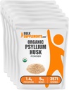 BulkSupplements.com אורגני Psyllium Husk אבקת - Psyllium Husk אבקה עבור Baking, סיבים תוספת - Gluten Free, 1.4g לשרת, 1kg (2.2 lbs) (Pack של 5)