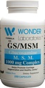 Wonder Labs Glucosamine /MSM, מסייע לקדם את התחדשות קרטלאז' ופרקים בריאים - 250 קפסולות