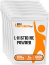 BulkSupplements.com L-Histidine אבקת - כבסיס L-Histidine, Histidine תוסף - Essential Amino Acid & Gluten חינם, 500 מ"ג לשרת, 5kg (11lbs) (Pack of 5)