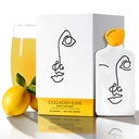 LEMON & CO. Liquid Collagen for Women | Lemon Collagen Water Mix with 5000mg Marine Collagen Peptides, לימונים אורגניים & ויטמין C | Daily Elixir for Skin, Nails, Hair, Gut | No Preservatives, No Sugarservatives, No Sugarservatives
